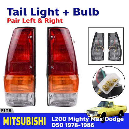 Tail Lights Replacement Lamp Fits Mitsubishi L200 Express Chrysler Ute 1978-1986