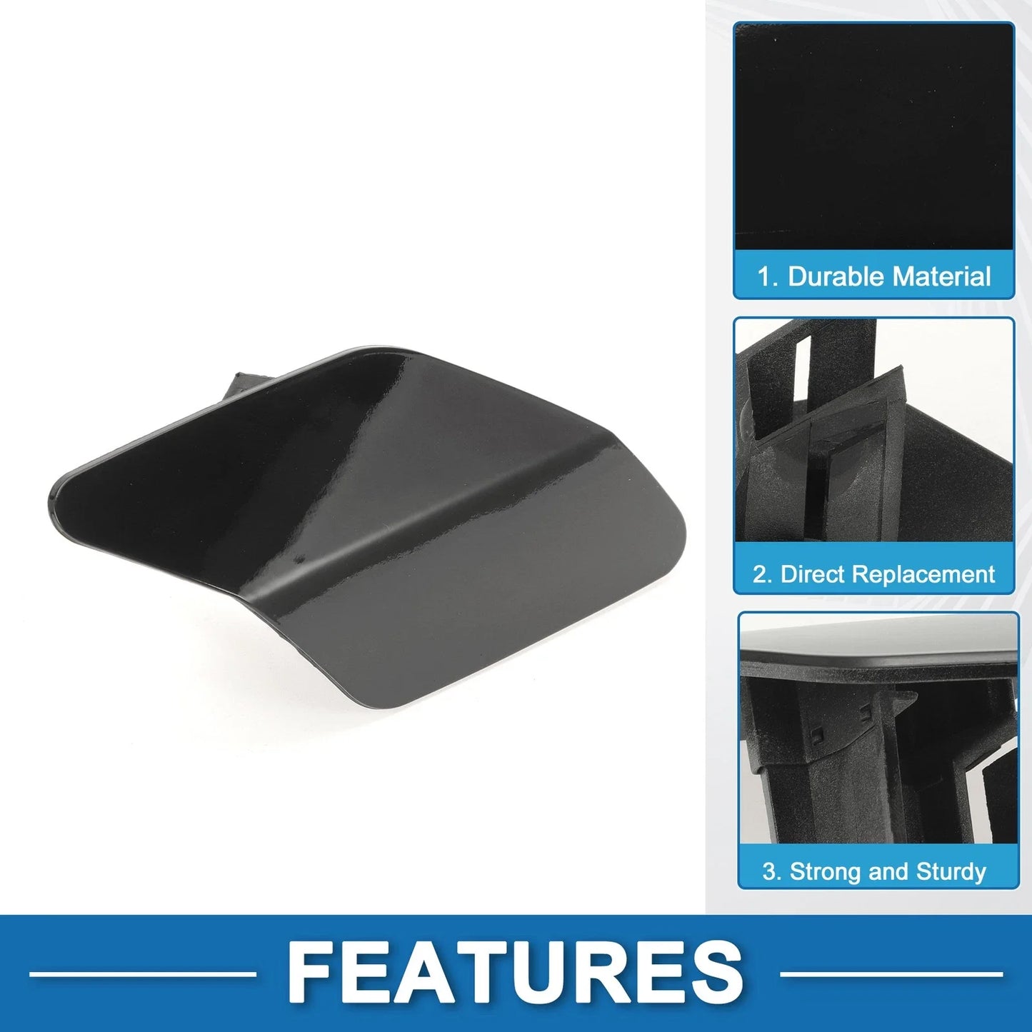 Washer Nozzle Cover Cap for BMW X6 (2015 - 2019) Black