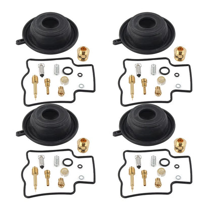 Set of 4 Carburetor Repair Kits for Kawasaki ZZR600D (1990–1992)