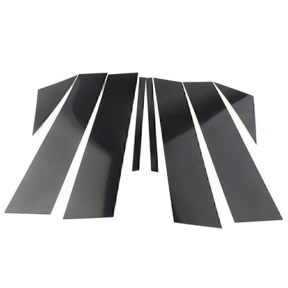 8 Pcs Gloss Black Door Trim Pillar Posts for Mazda 3 Sedan (2019-2021)