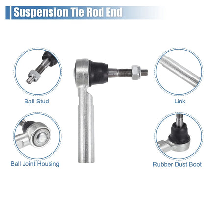 2 x Front Outer Tie Rod End Links for Cadillac Escalade, Chevrolet Tahoe