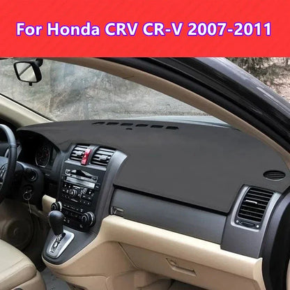 Leather Dashboard Cover Dash Protector Pad Mat for Honda CR-V (2007–2011)
