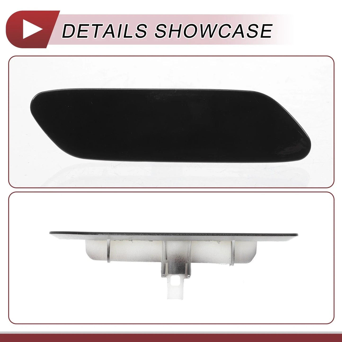 Front Right Washer Nozzle Cover for Lexus RX350 (2016-2019) Black 1 x Cap