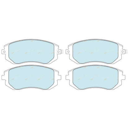 Set of 4 Front Disc Brake Pads for Subaru Liberty (2003–2015)