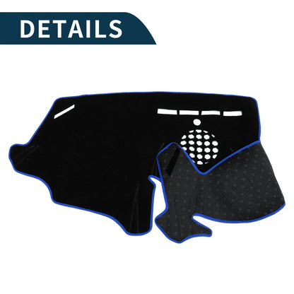 Dash Cover Mat for BMW 6 Series (2003-2010) Sun Protector Pad Black Blue