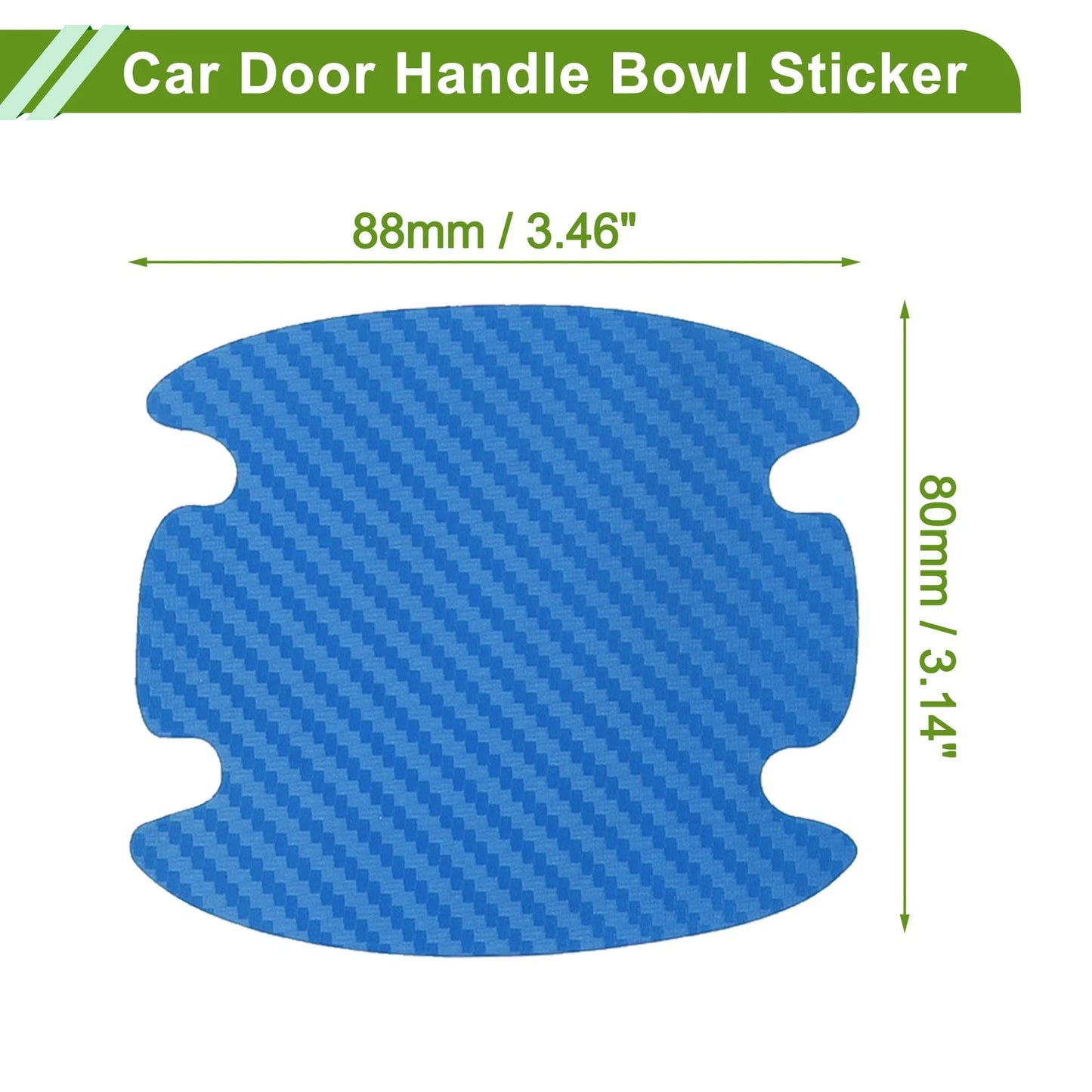 Car Door Cup Protector Sticker for Universal Vehicles (80x88mm)