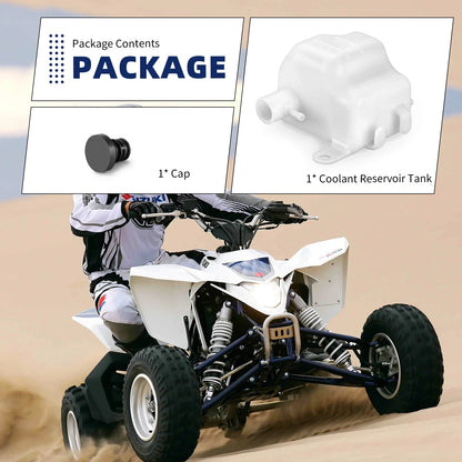 Coolant Reservoir Tank with Cap for Suzuki LT-R450 Quadracer (2006–2009)