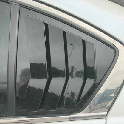 2 x Black Side Window Louver Shutter Cover Trim for Honda Accord (2013–2017)
