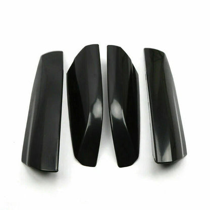 4x Glossy Black Roof Rack Cover Rail End Shell for Toyota Highlander