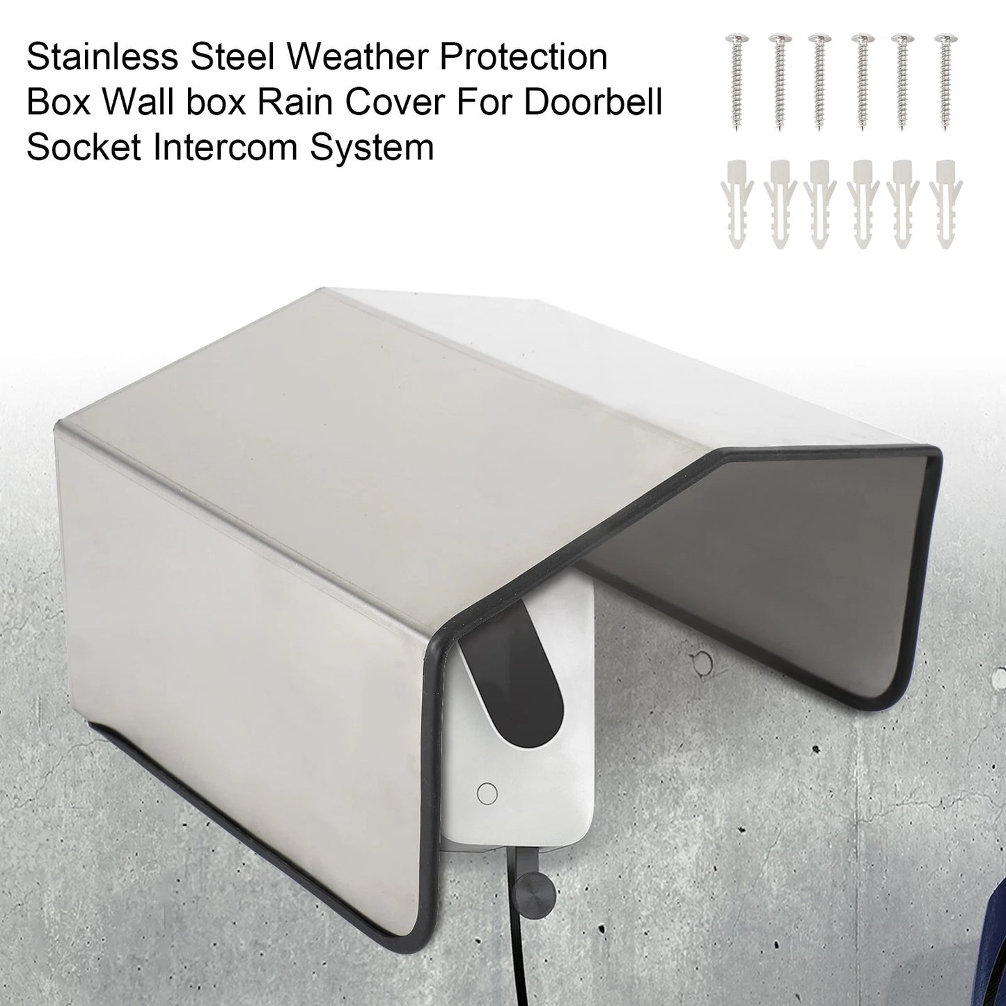 Weatherproof Box Wall Cabinet Rain Cover for Doorbell A