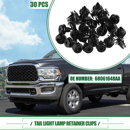 30 Pcs Tail Light Lamp Retainer Clip for Dodge Ram 1500 (No. 68061648AA)