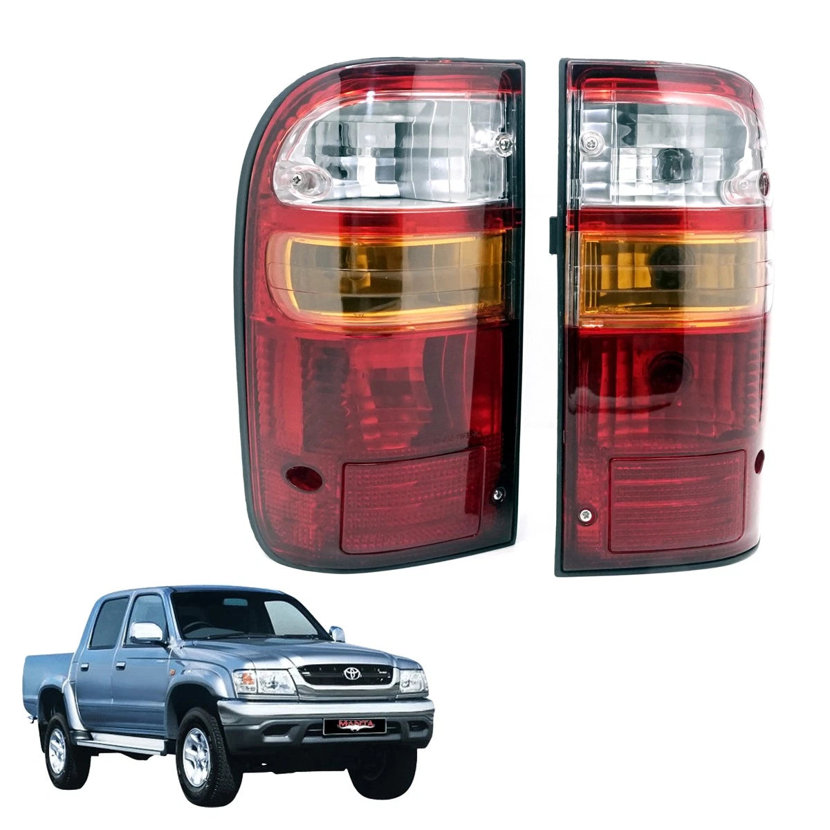 Rear Tail Light Lamps for Toyota Hilux LN154 LN169 LN172 KZN165 (1997–2005)