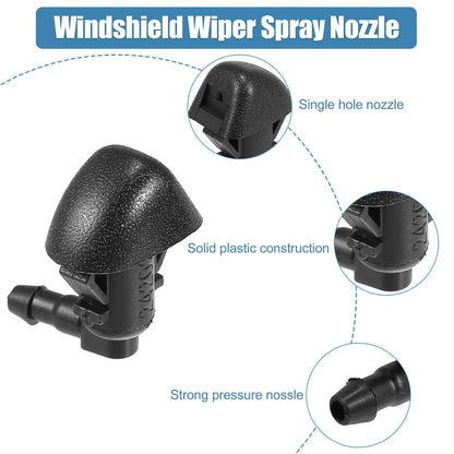 Windshield Washer Nozzle Set for Honda Pilot (2009-2015) 2 x Black