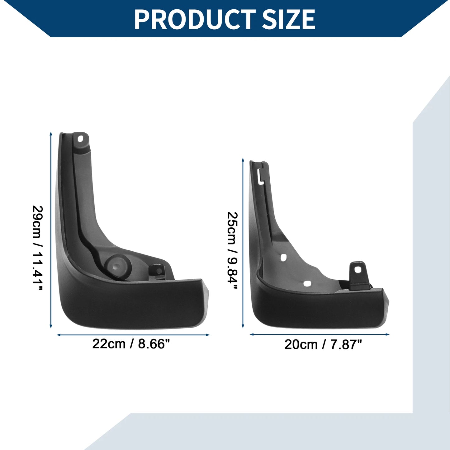Set of 2 Mud Flaps Splash Guards for Mercedes-Benz E-Class (2024)