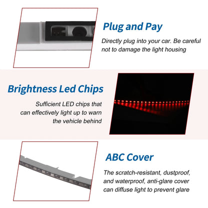 Black LED Third Brake Light for Benz C-Class CLC (2001–2007) No. 2038203356