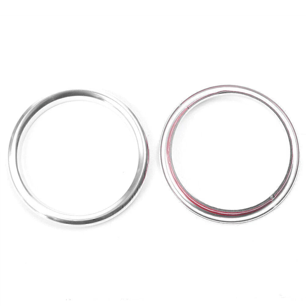 4 Pcs Silver Interior Air Vent Outlet Ring Covers for Audi A3 (2012-2019)