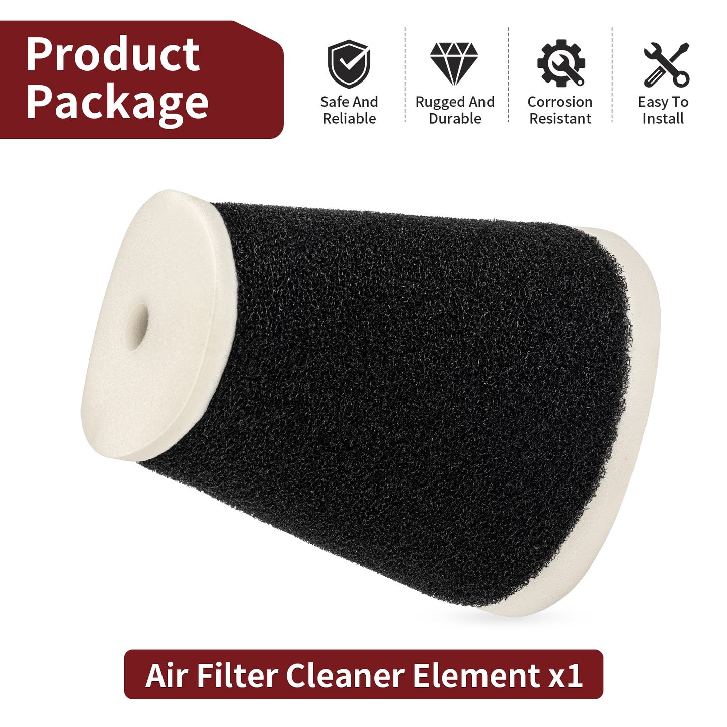 Air Filter Element for Yamaha Big Wheel 200 (1986–1988)