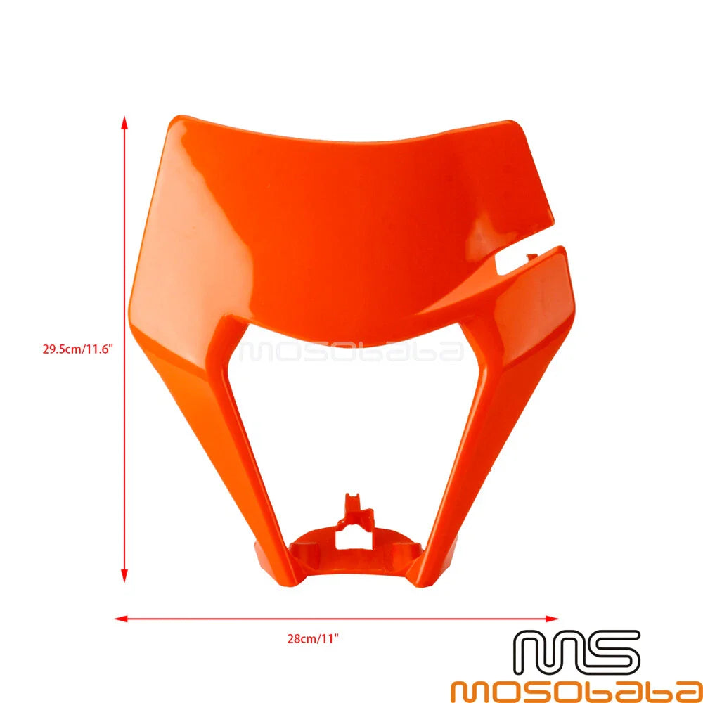ABS Plastic Off Road Headlight Cover for Universal Enduro Dual Spot Bikes