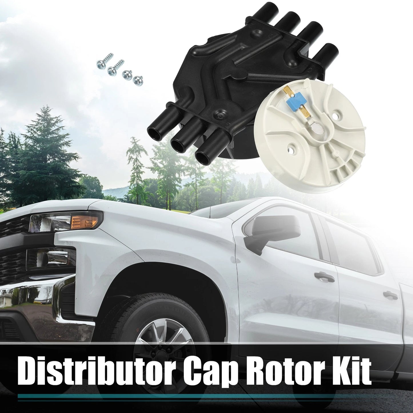 Ignition Distributor Cap and Rotor Kit for Chevrolet (No. 10452458/10452457)