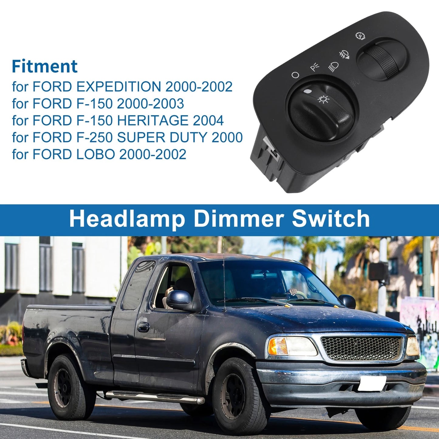 Headlight Switch for Ford F-150 (2000–2004) No.YL3Z11654BAA