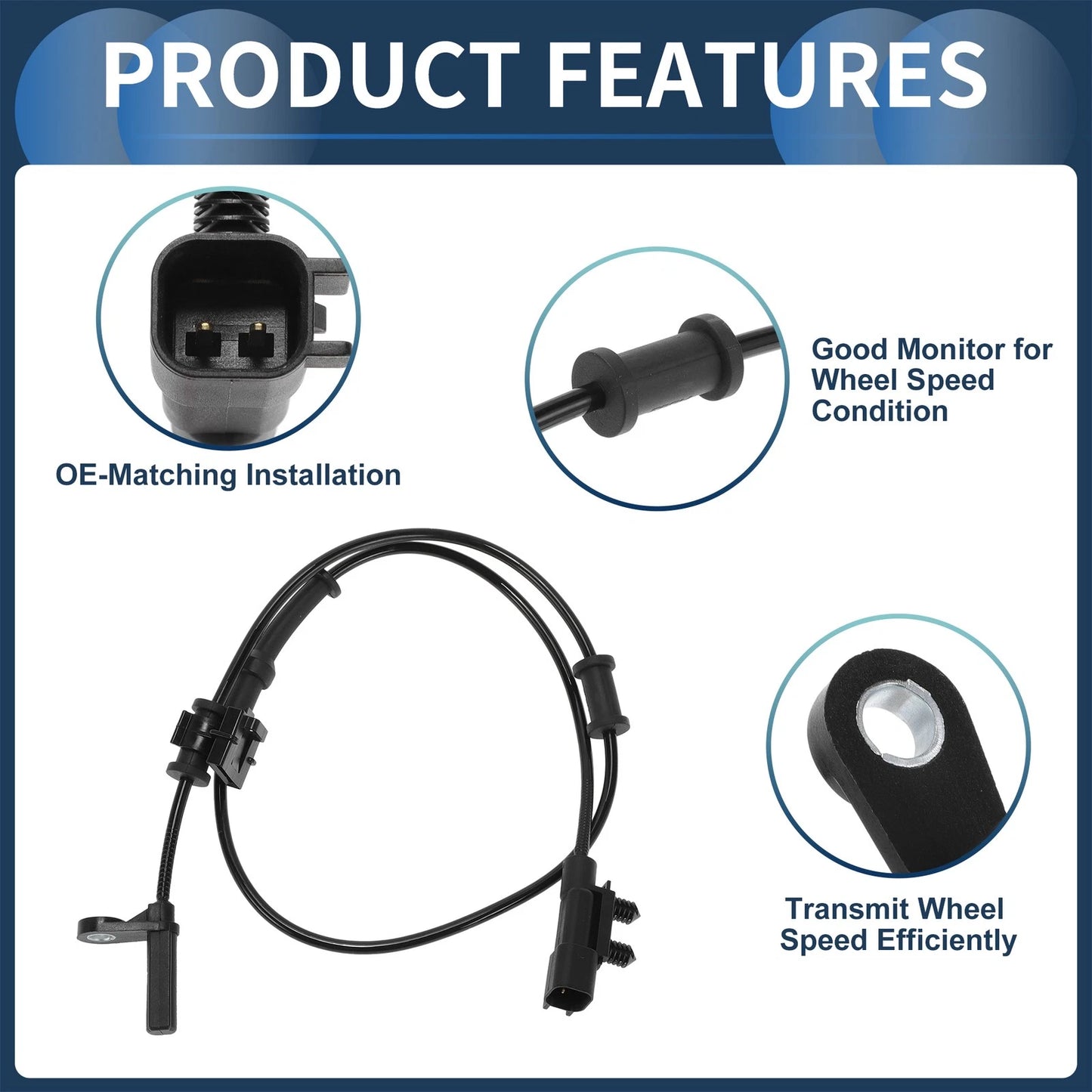 ABS Wheel Speed Sensor No. 4779644AA for Dodge Challenger (2015–2023)