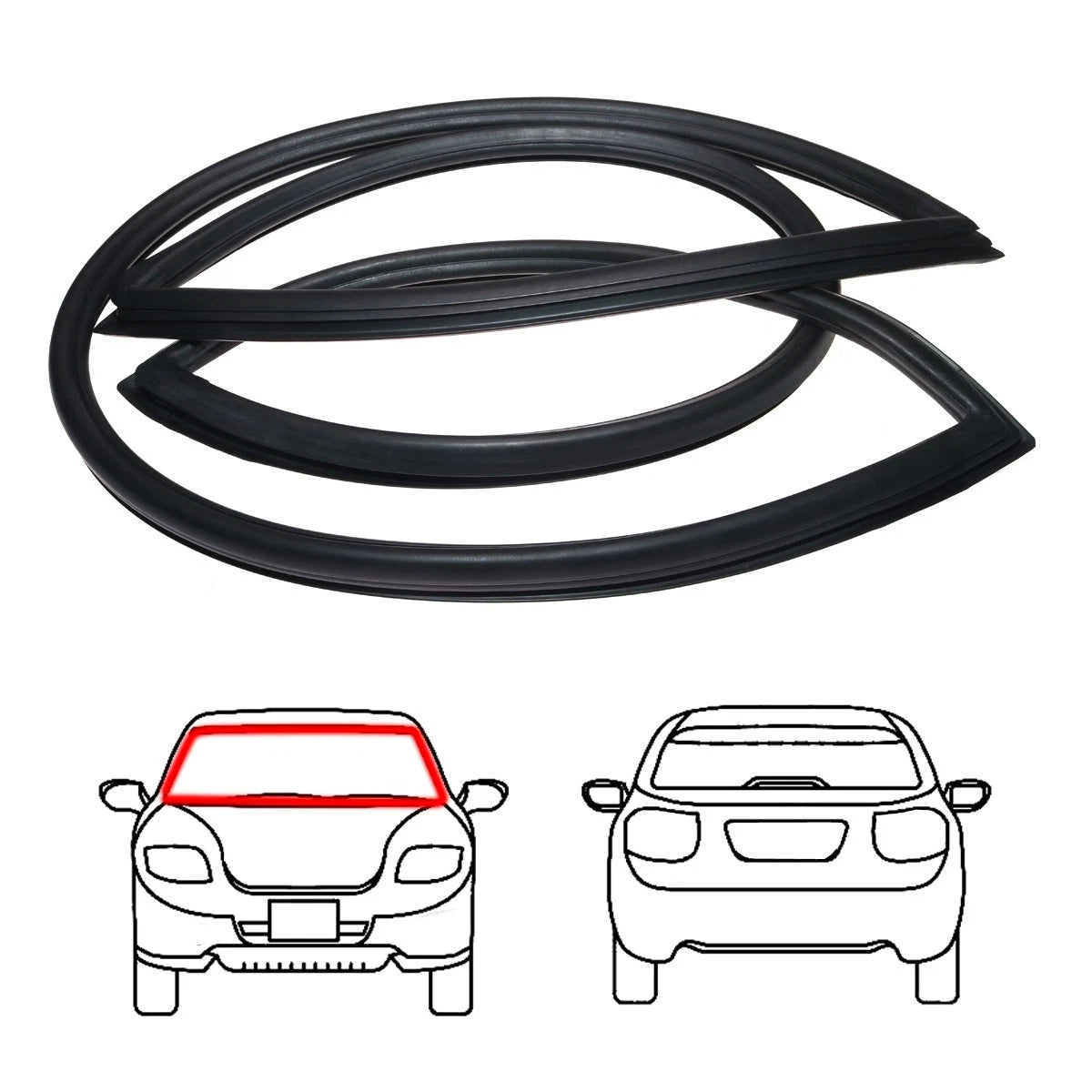 Windshield Weatherstrip for Datsun Sunny B310 (1970–1980)
