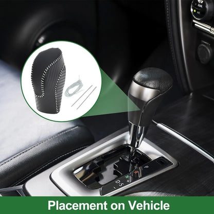 Gear Shift Knob Cover for Subaru Forester (2018–2023) Black Carbon Fiber
