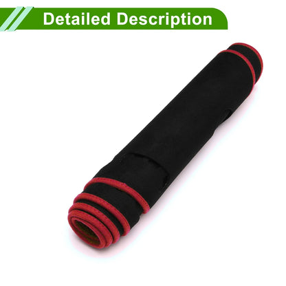 Dashboard Cover Mat for Mercedes E-Class (2010) Sun Protector Black Red