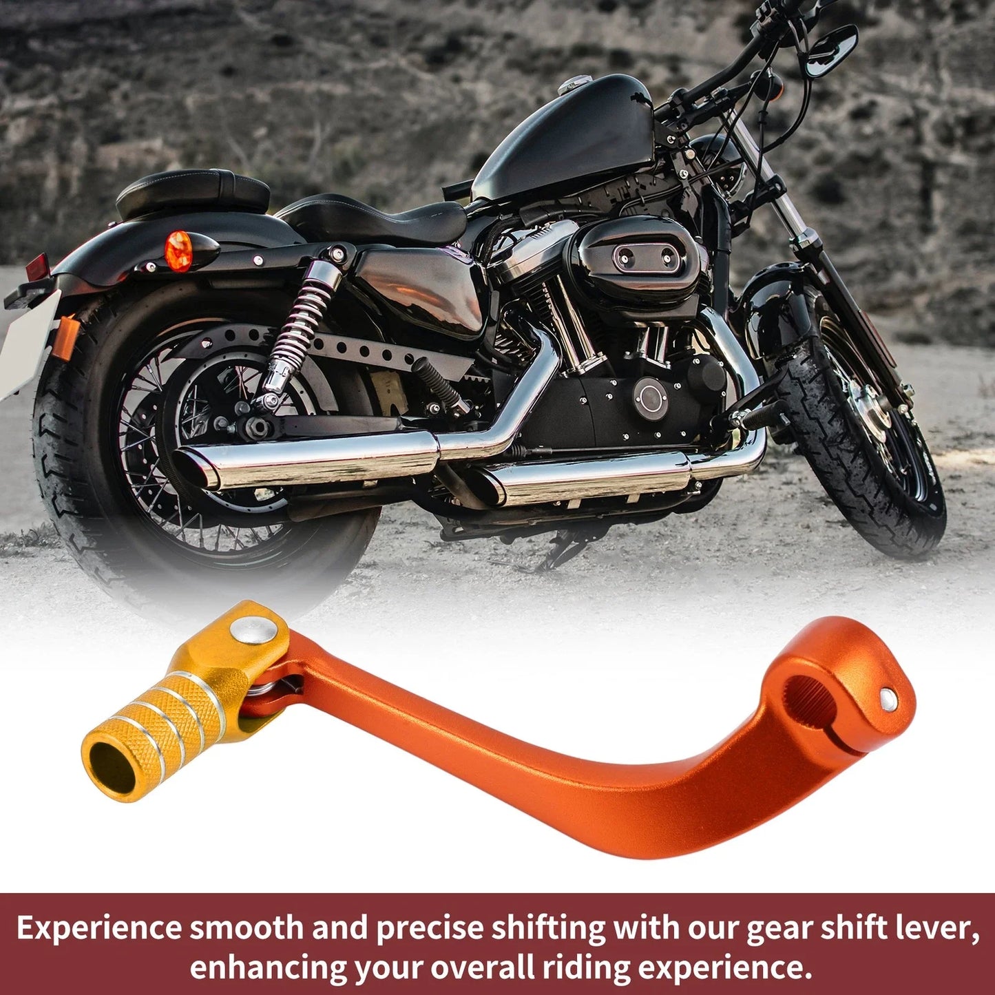 Folding Motorcycle Gear Shifter Lever for Honda CRF110F (2013-2018) Gold Tone