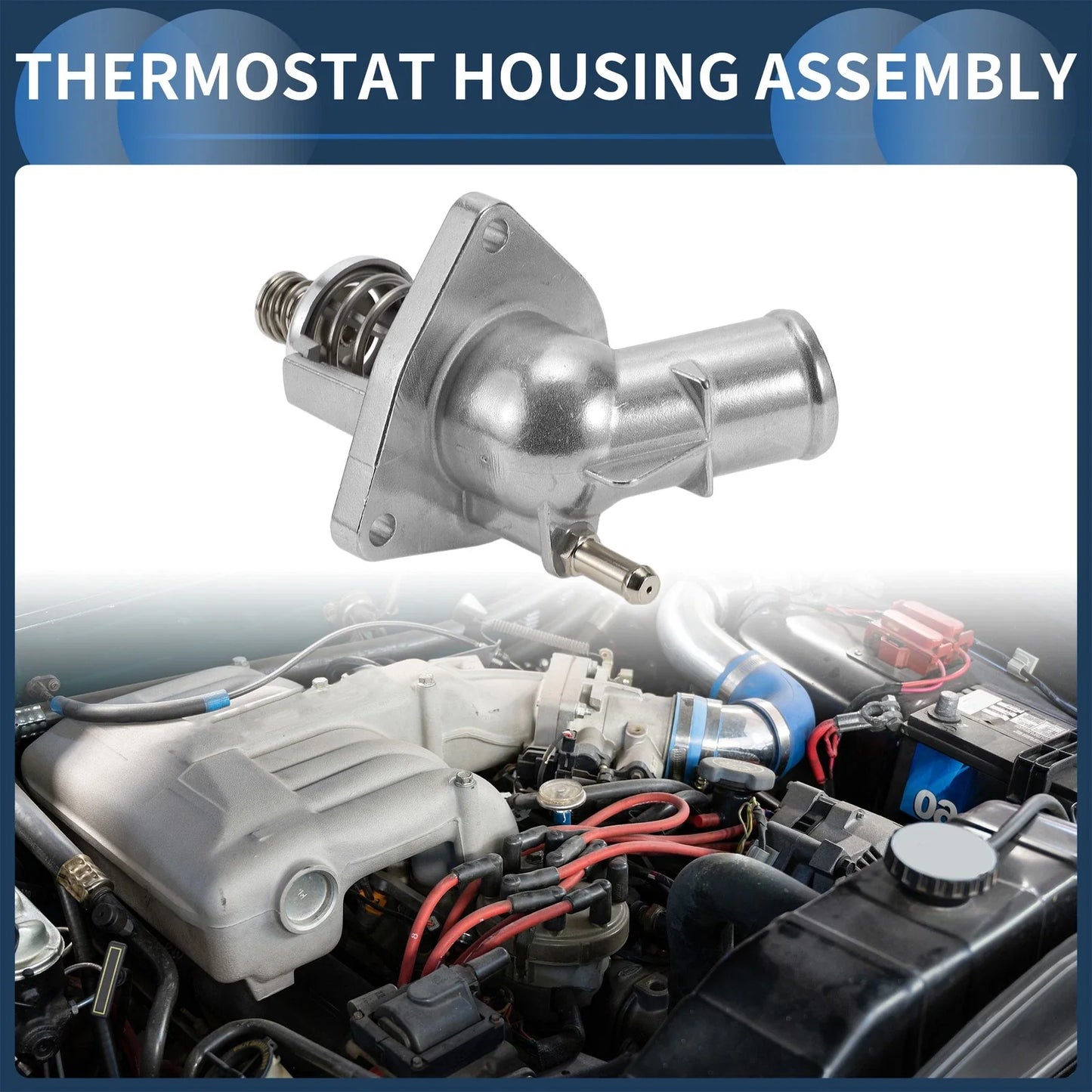 Engine Coolant Thermostat Housing for Chevrolet Silverado 1500 (2014-2019)
