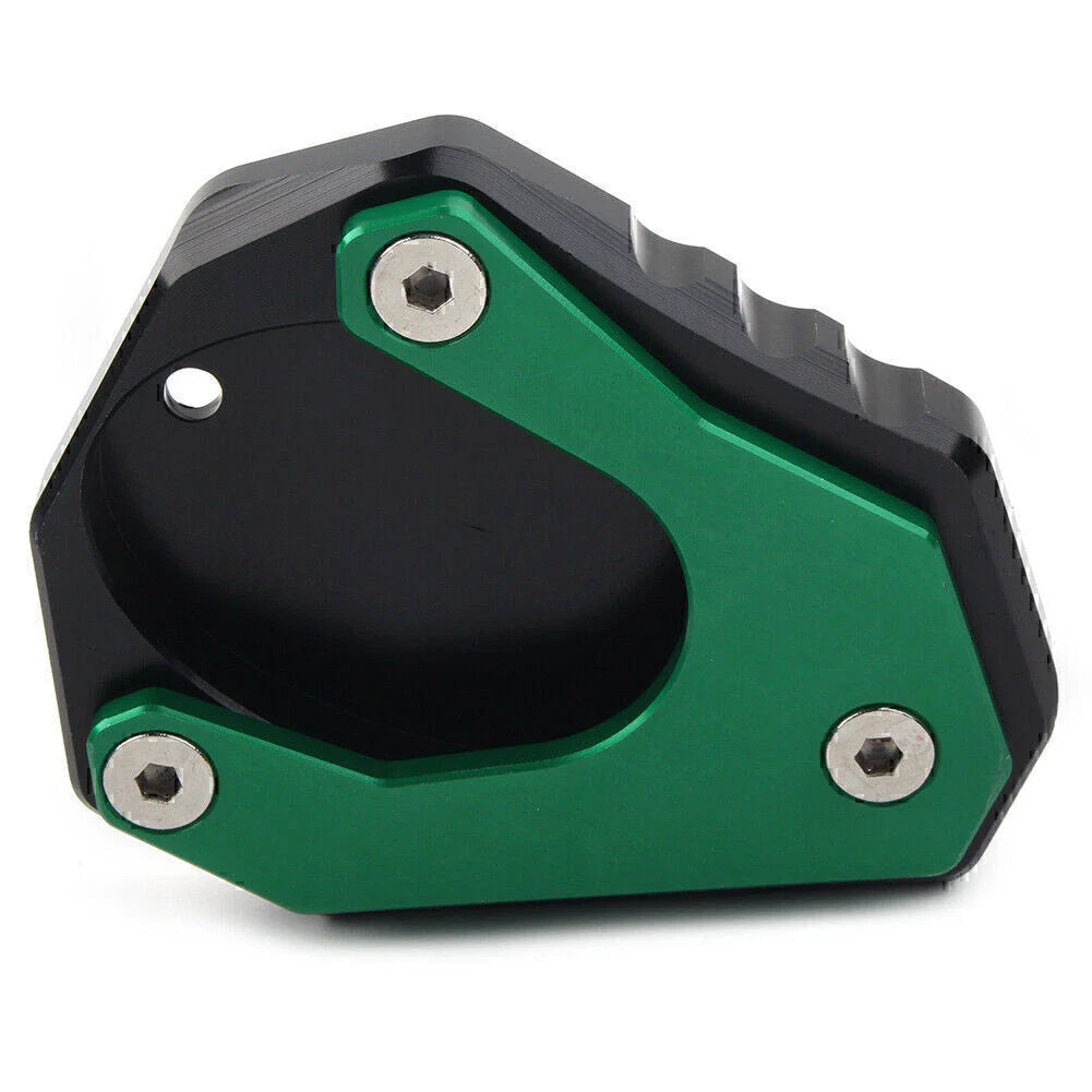 Green Foot Stand Side Extension Plate for KAWASAKI Ninja 400, Versys 650 (2018-2023)