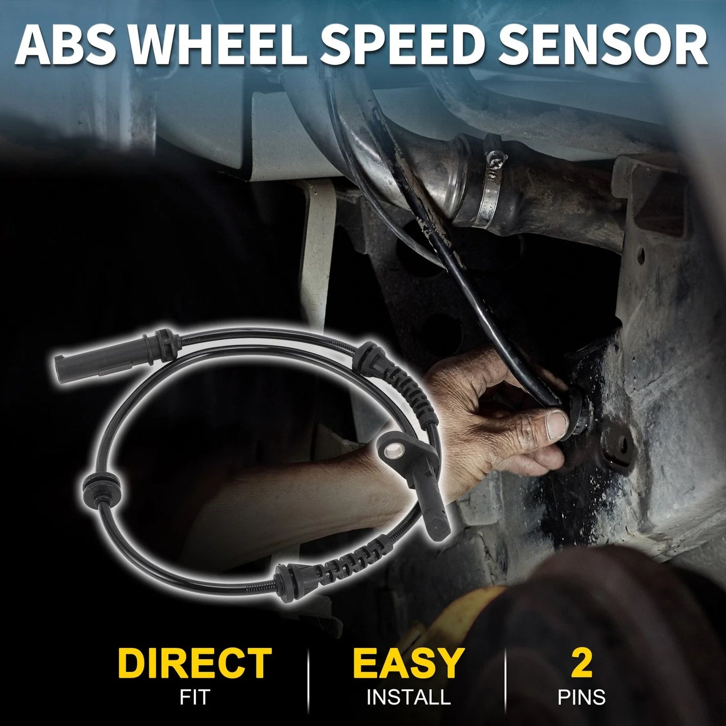 Rear Left/Right ABS Wheel Speed Sensor for BMW 528i (2011 - 2016)