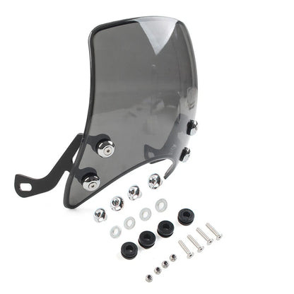 Universal Motorcycle Windshield Deflector Iridium Plastic