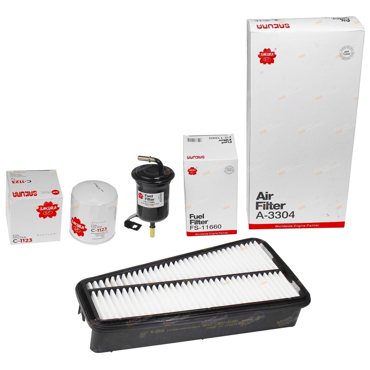 Air Oil Fuel Filter Service Kit for Toyota Prado GRJ120 (2003–2009)