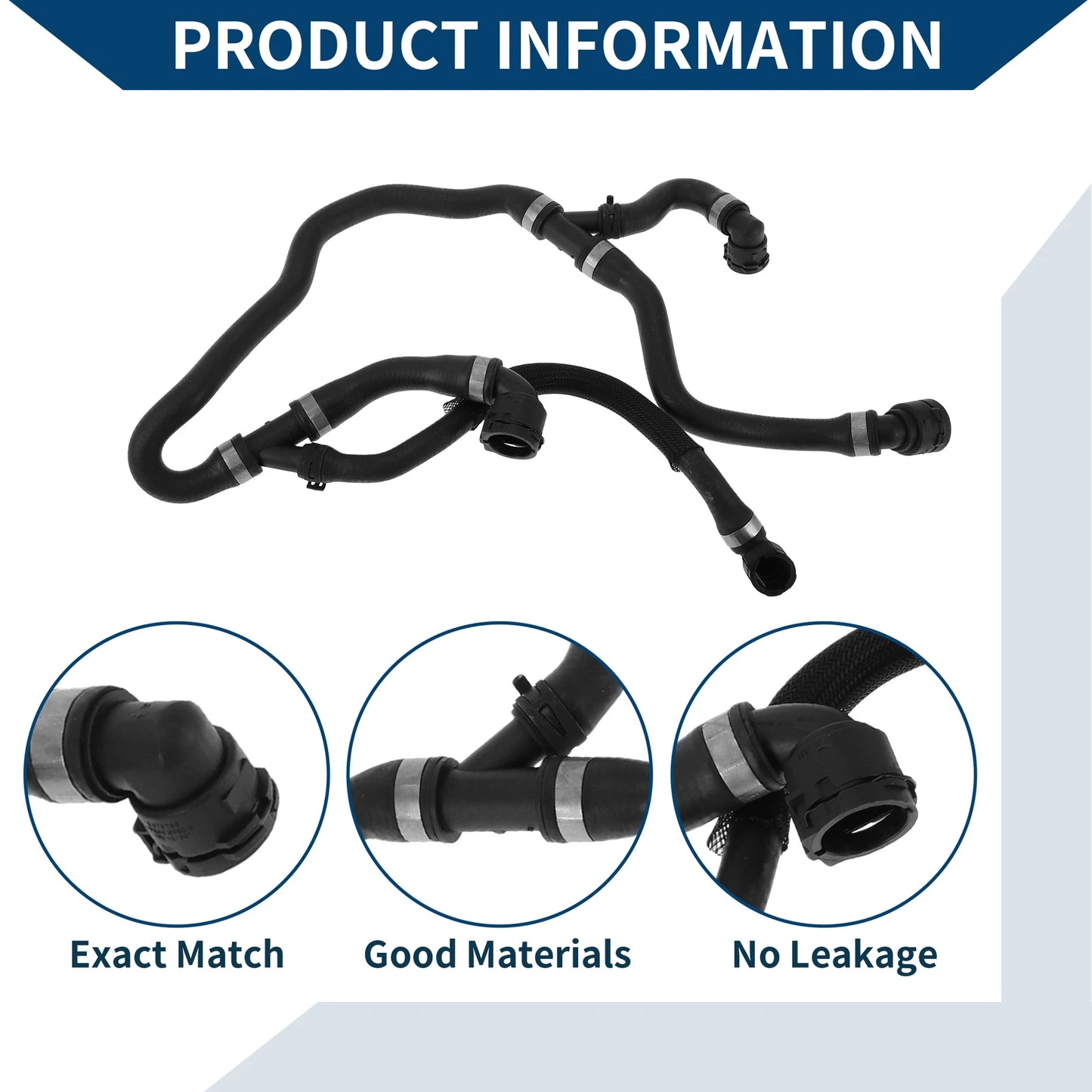 Radiator Hose for BMW 5 Series F10 523i 528i 530i (2009–2013) No. 17127578403