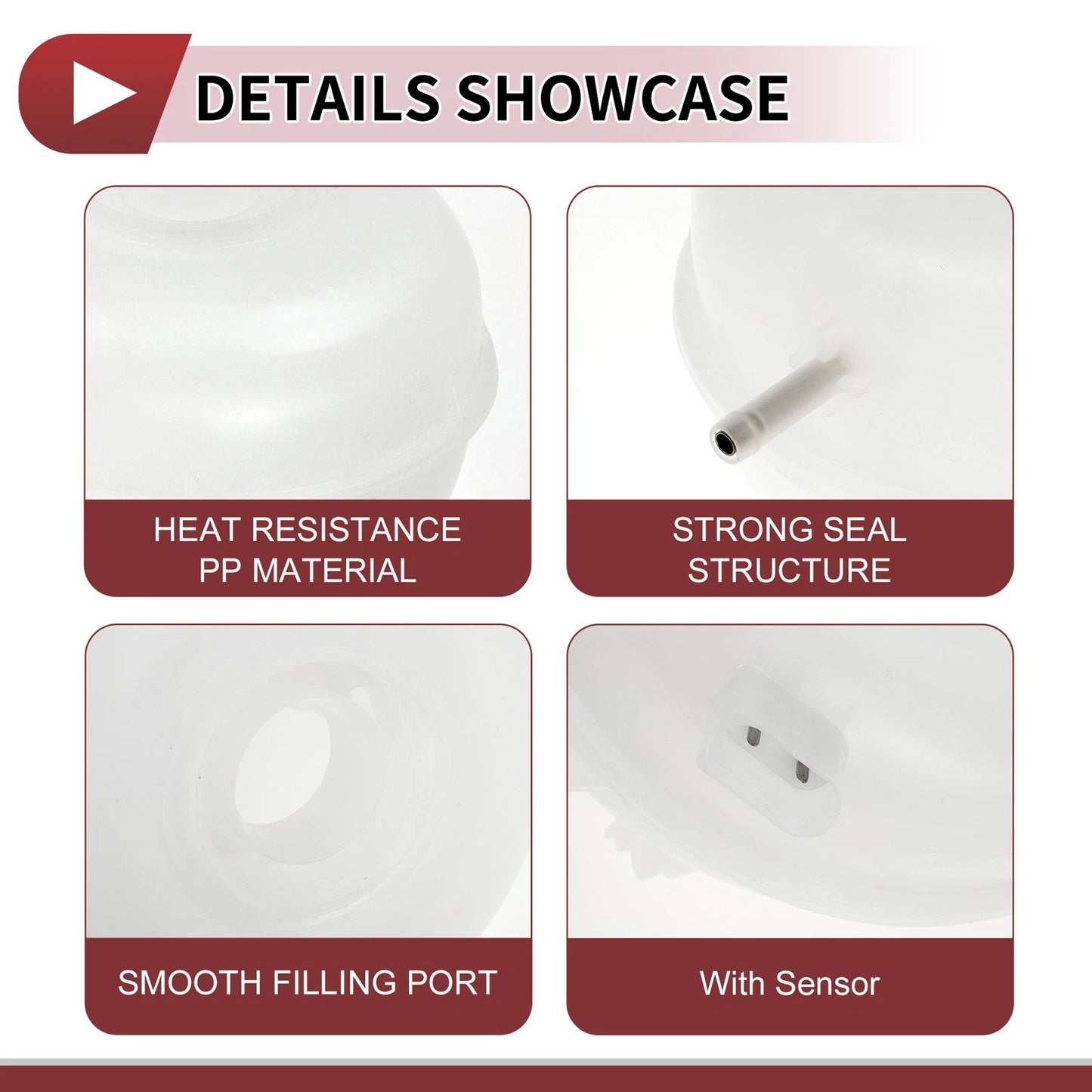 Coolant Expansion Overflow Tank No. 95B121407 for Porsche Macan (2015–2018)