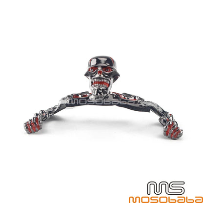 Skull Skeleton 7'' Headlight Visor for Harley Chopper