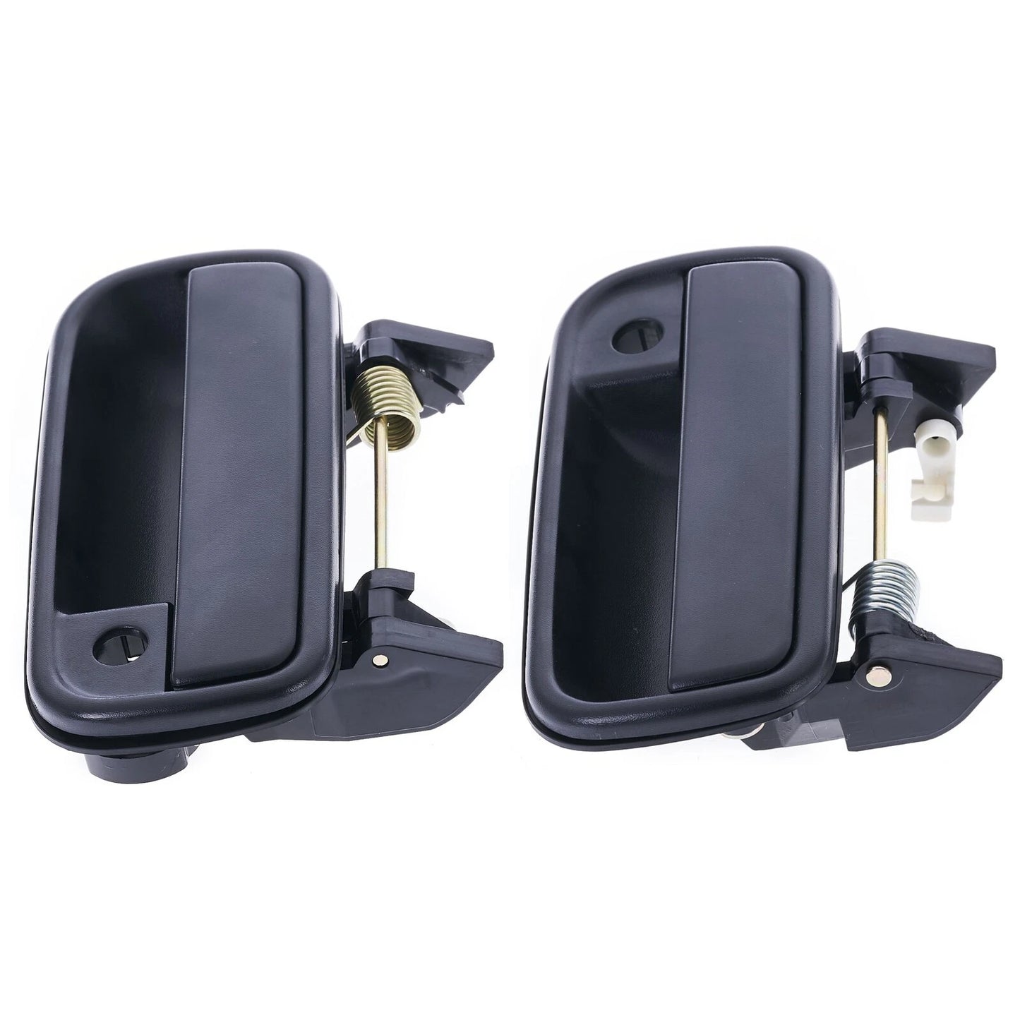 Set of 4 Outer Door Handles Textured Black for Toyota Hilux (1988–1997)