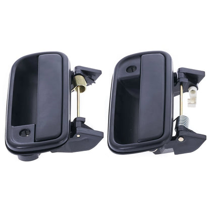 Set of 4 Outer Door Handles Textured Black for Toyota Hilux (1988–1997)