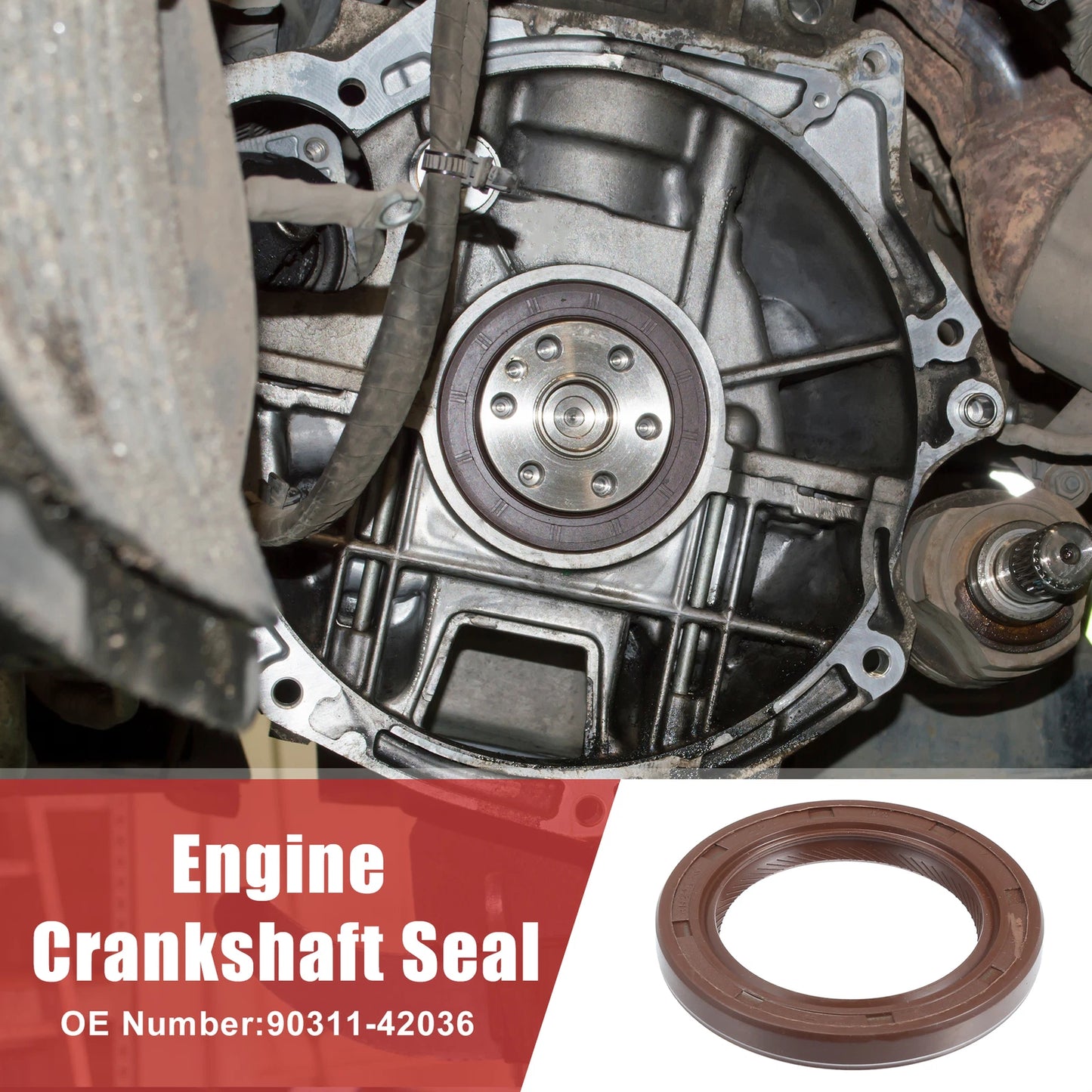 Engine Crankshaft Seal No. 90311-42036 for Toyota Avalon (2005–2018) Rubber