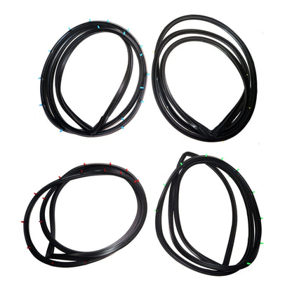 Set of 2 Rear Door Weatherstrip Seals for Toyota Crown (1967–1971)