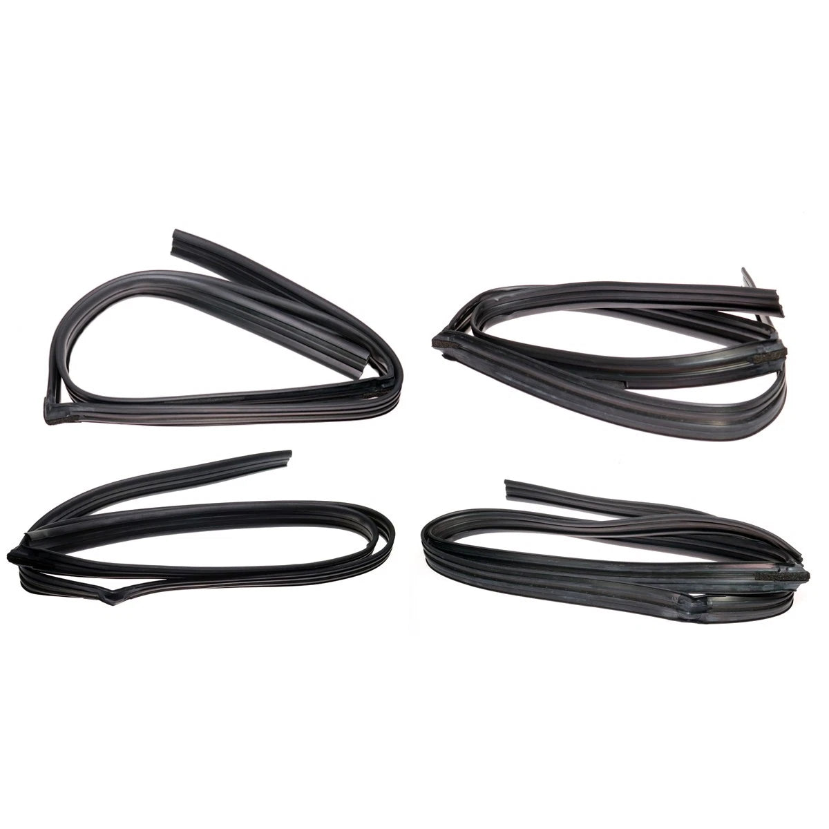 Set of 2 Door Glass Run Channel Seals for Honda Fit Hatchback (2001–2008)