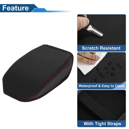 Armrest Cover for VW T-ROC (2018–2024) Anti-Scratch Black Red