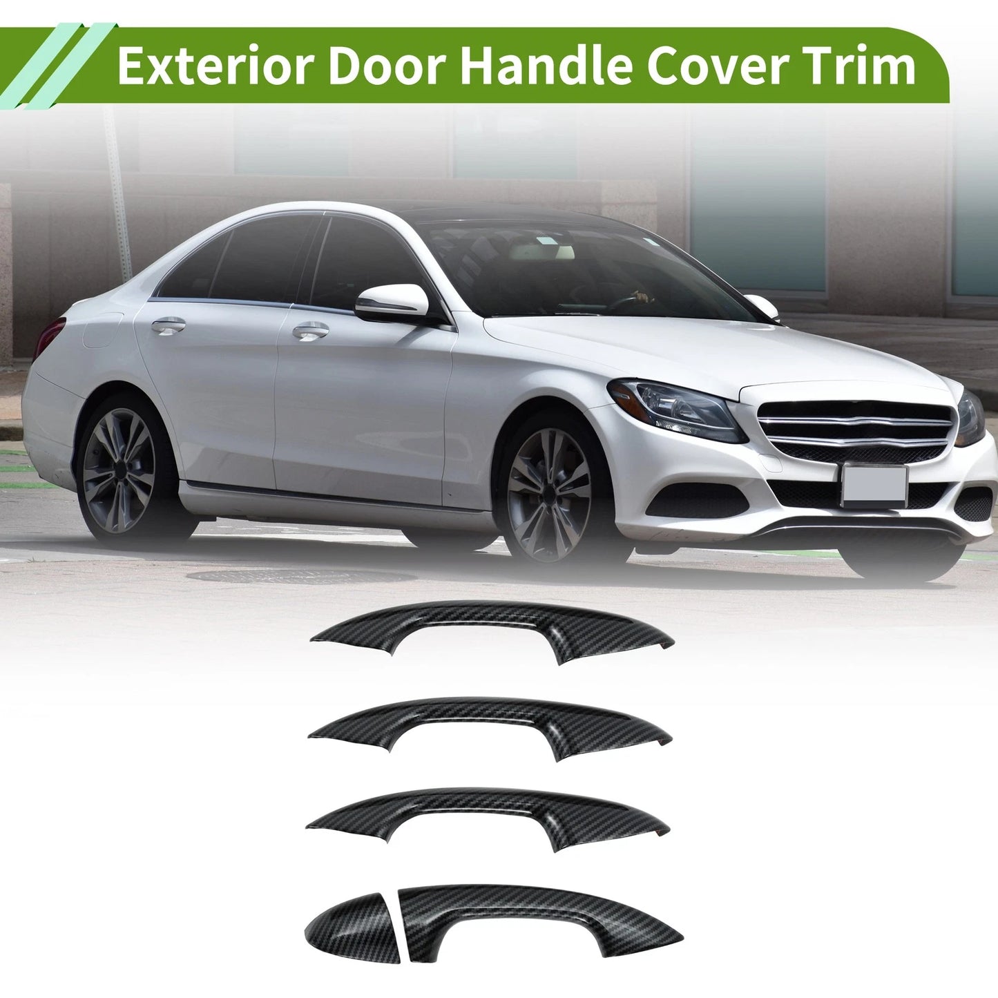 Exterior Door Handle Cover Trim for Mercedes-Benz C Class W205 (2015–2021)