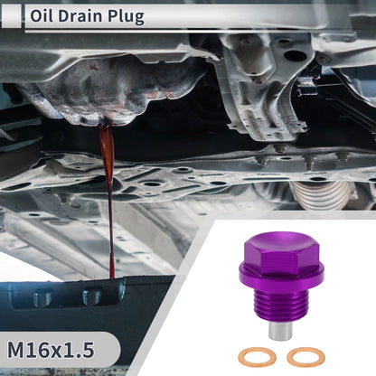 Set of 1 M16x1.5 Engine Oil Drain Plug with Gasket for Car Motorcycle Boat