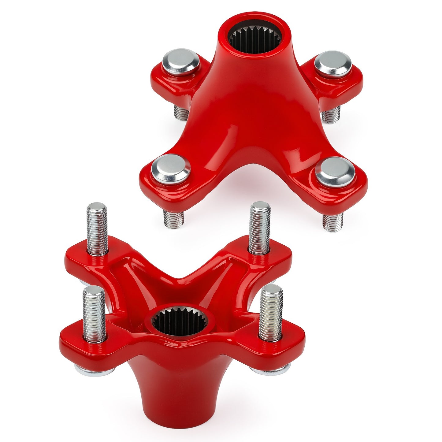 2X Rear Red Wheel Hubs for Honda ATC200X (1983–1987)