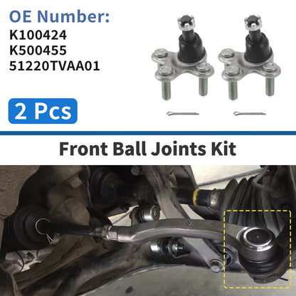 2X Front Lower Ball Joints for Honda Accord (2017–2022) No.K100424