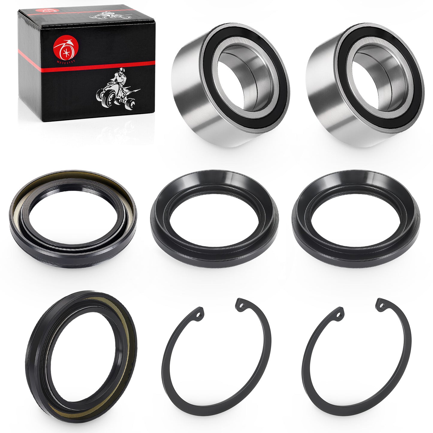 Rear Wheel Bearing & Seal Kit for Honda Rincon TRX650 TRX680 (2003–2023)