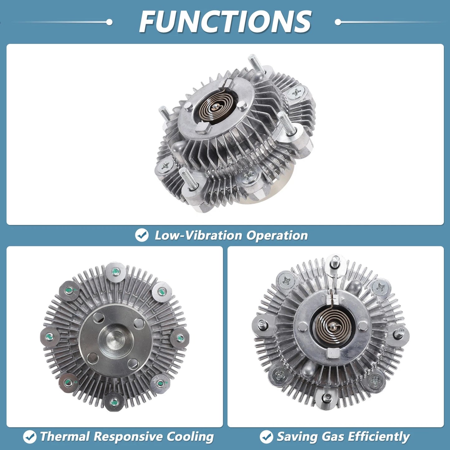 Engine Cooling Fan Clutch for Suzuki Samurai L4 1.3L (1985–1995) No. 1712060A01