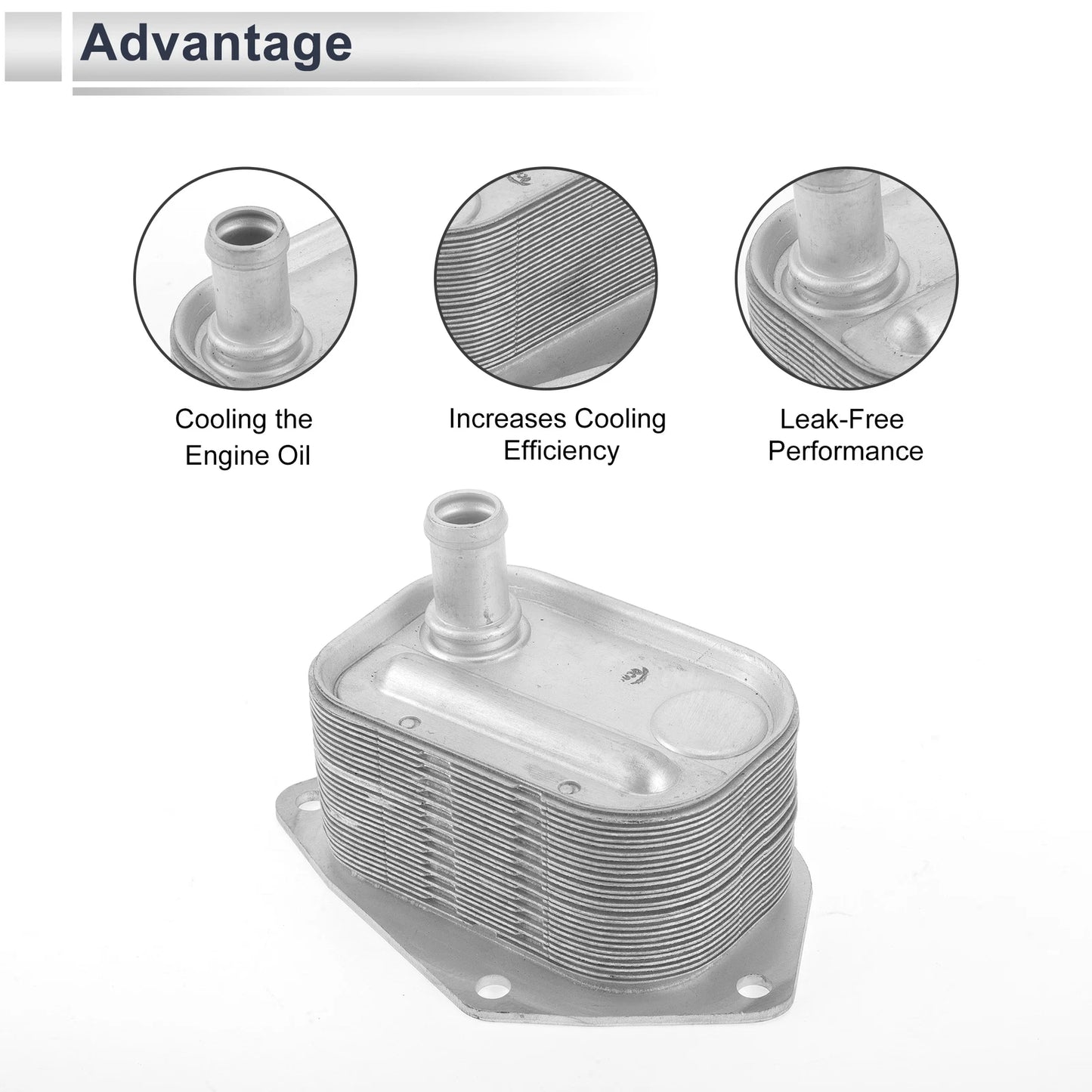 Engine Oil Cooler Set for Hyundai Accent I20 I30 (No. 264102A150)